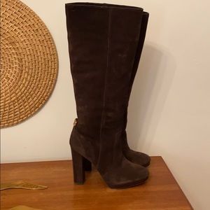 Coach brown suede boots